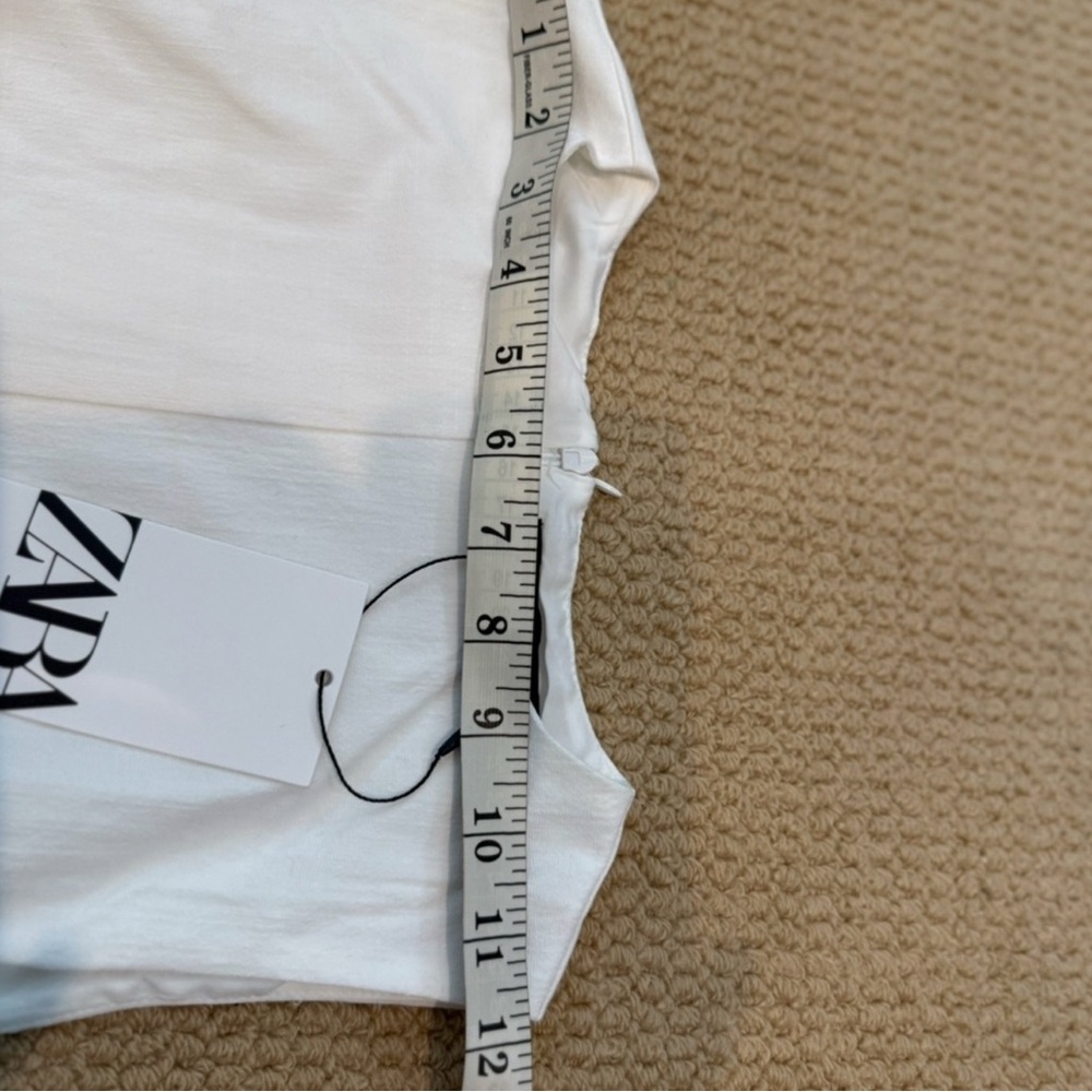 Zara Off White Sleeveless Midi Dress a use XS, M, L - Picture 5 of 8
